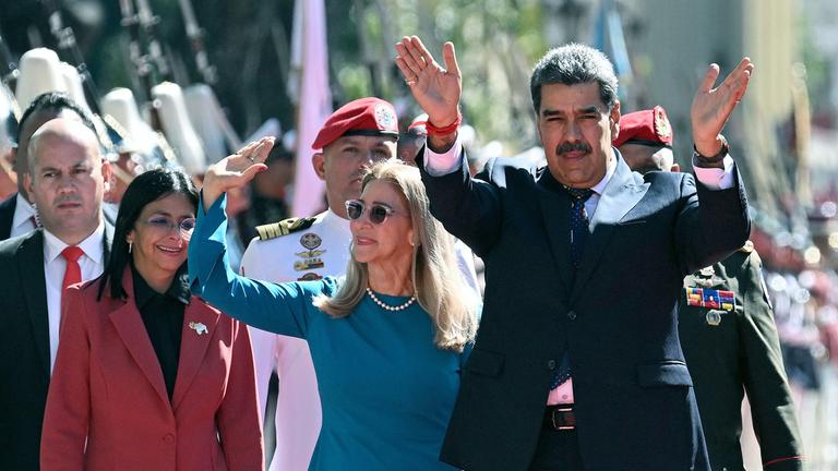 Nicolas Maduro und seine Frau Cilia Flores