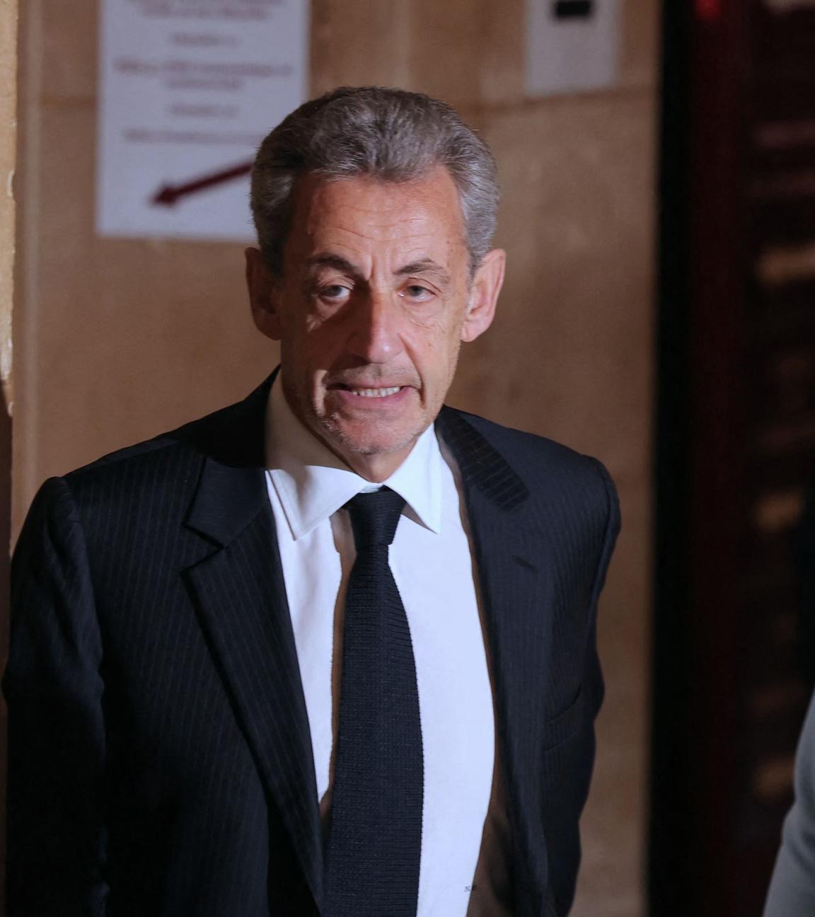Frankreichs Ex-Präsident Nicolas Sarkozy am 7. April 2026 in Paris, Frankreich