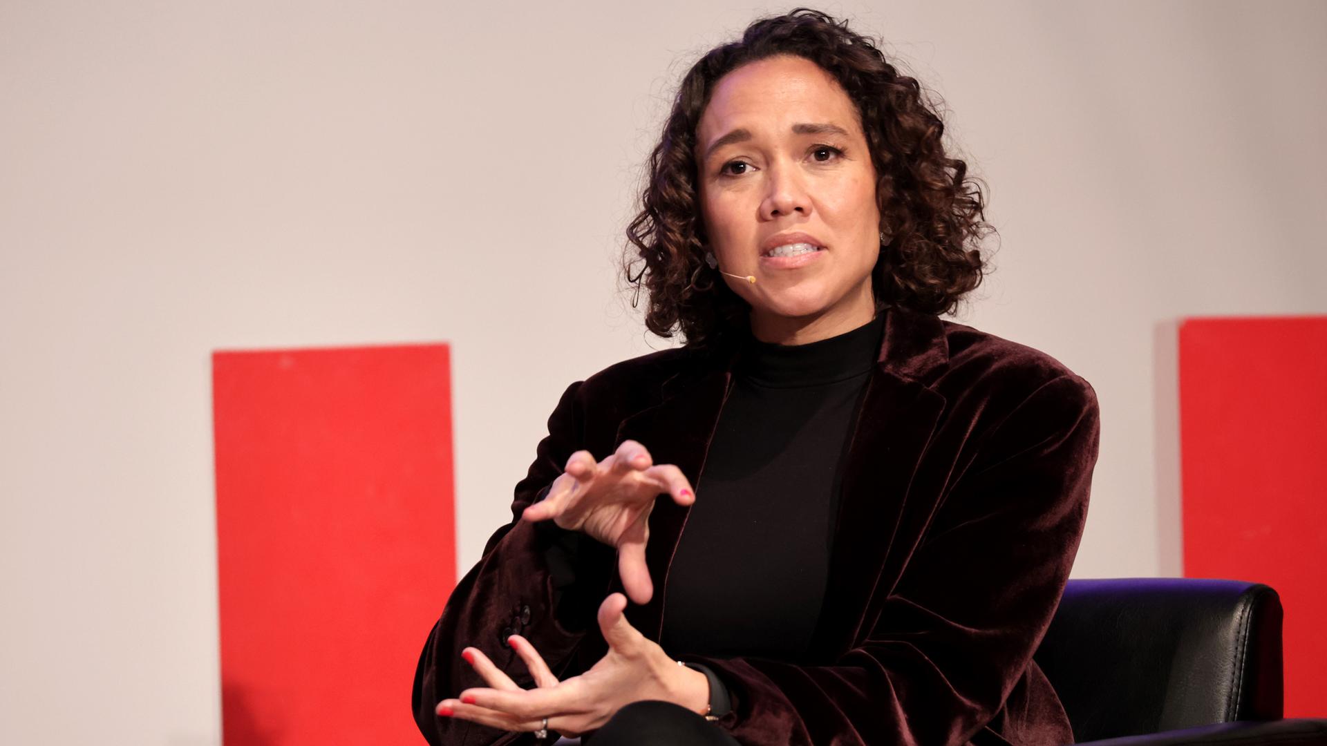 Nicole Büttner (FDP) bei einer Podiumsdiskussion an der TU Berlin (Archivbild)