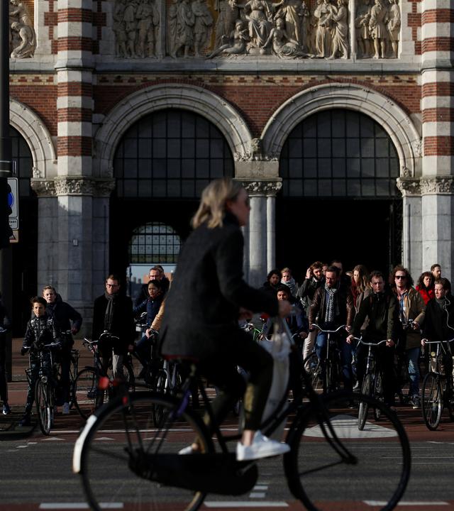 Niederländer auf dem Fahrrad