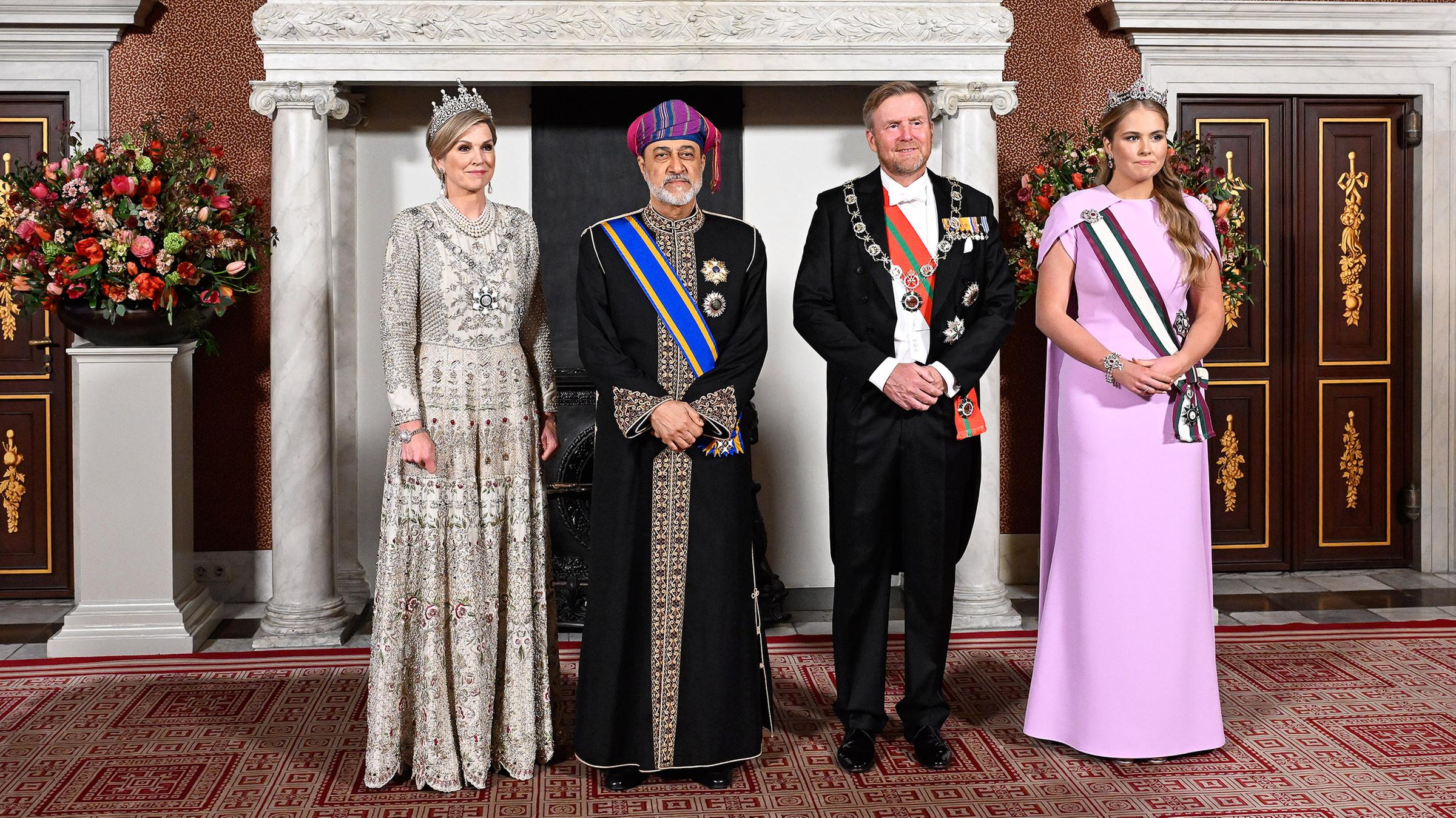 Niederländische Royals empfangen Sultan von Oman