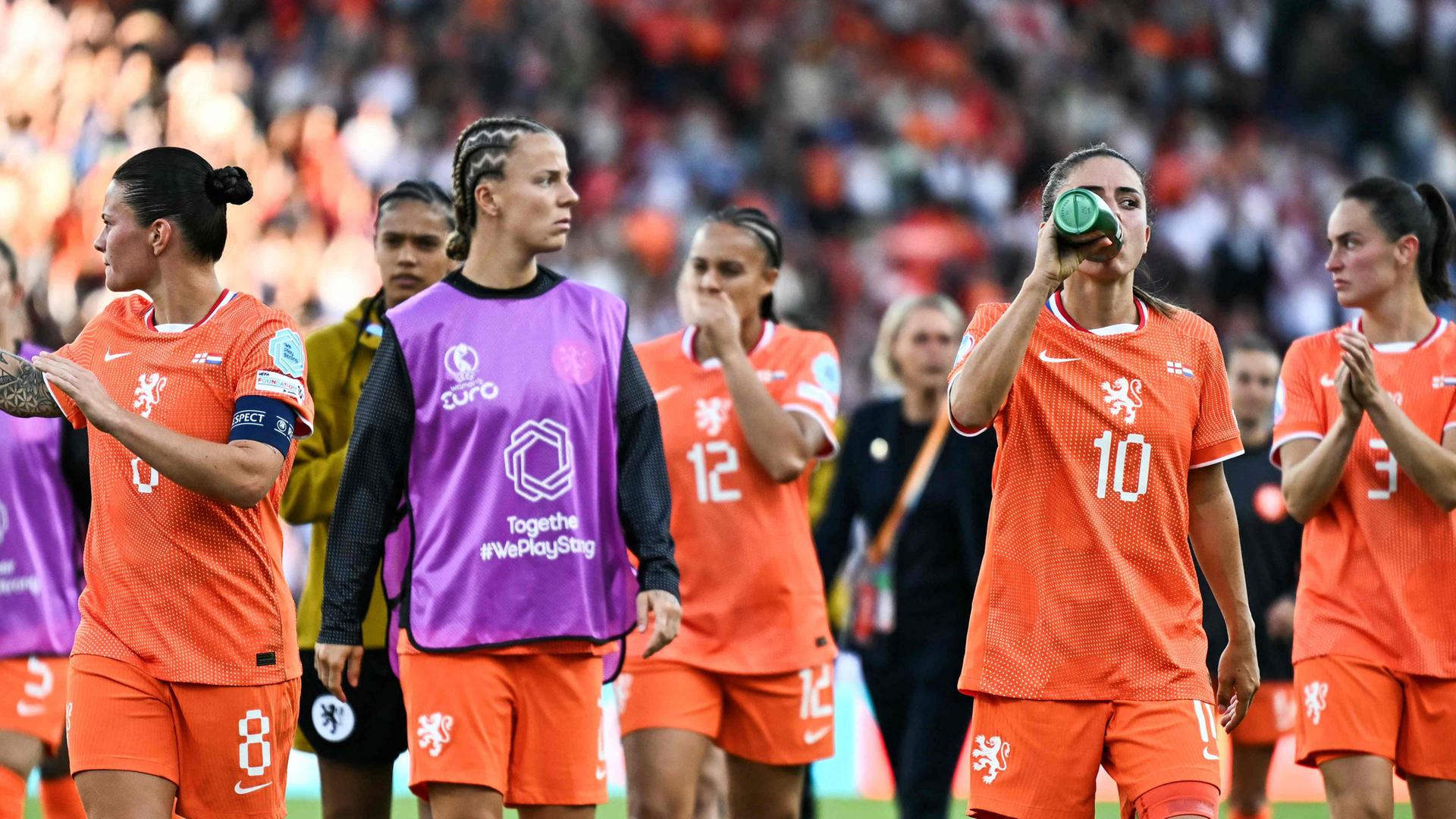 Spielerinnen der Niederlande