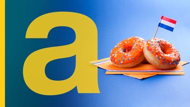 Donuts mit der niederländischen Flagge