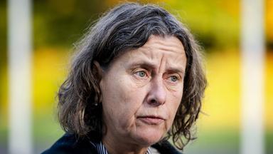 Marjolein Faber-van de Klashorst, niederländische Ministerin für Migration und Asyl, spricht bei einer Veranstaltung im Oktokber in Den Haag.