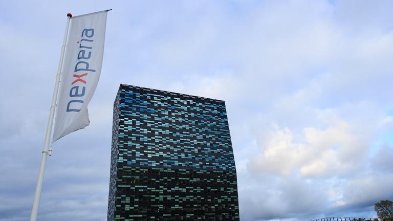 The head office of Chinese-owned chipmaker Nexperia is seen in Nijmegen, Netherlands, Tuesday, Oct. 14, 2025, after the Dutch government took control of the semiconductor company over governance shortcomings. 