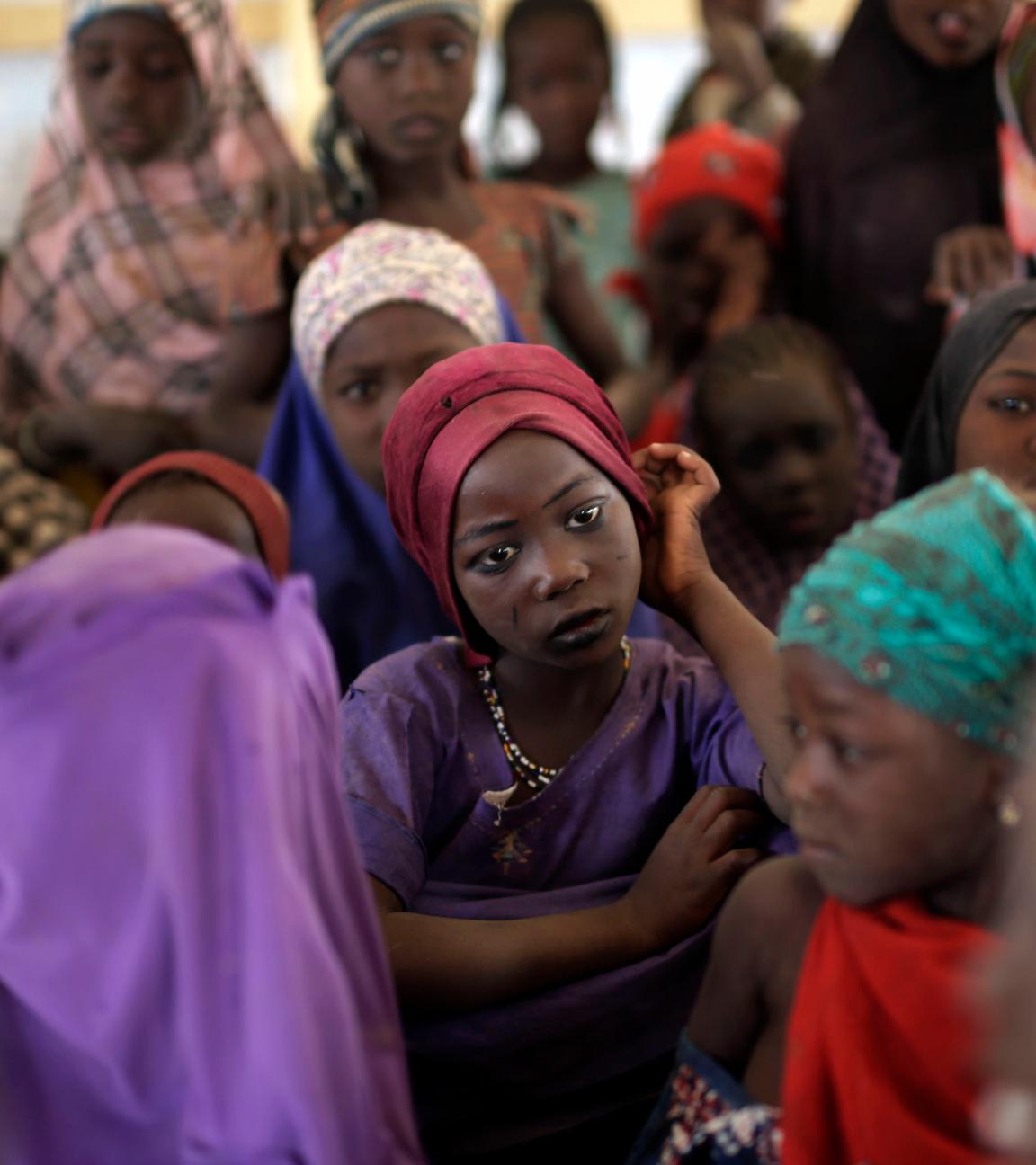 Nigerianische Mädchen in einem Flüchtlingscamp im Tschad
