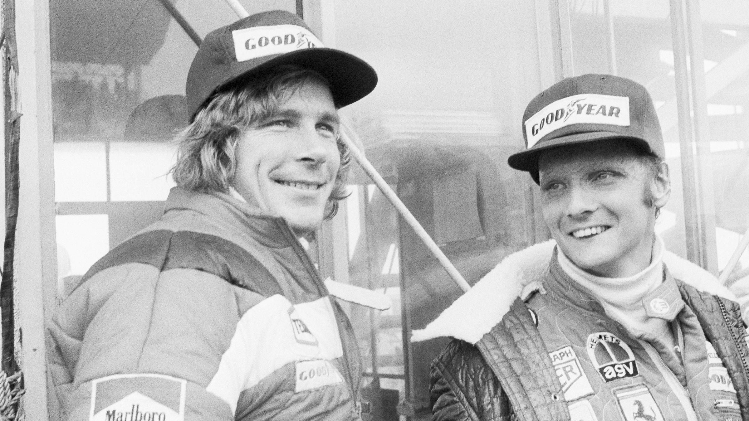 Niki Lauda und James Hunt 