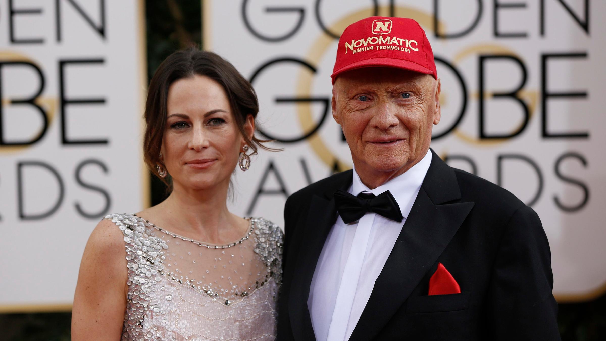 Niki Lauda und Birgit Wetzinger bei Gala 