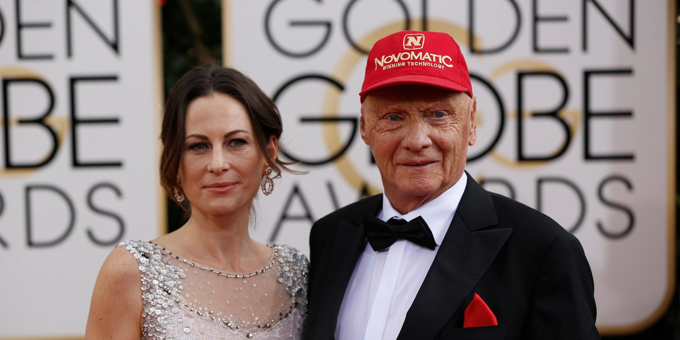 Niki Lauda und Birgit Wetzinger bei Gala 