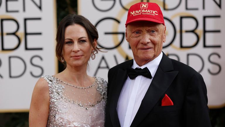 Niki Lauda und Birgit Wetzinger bei Gala 