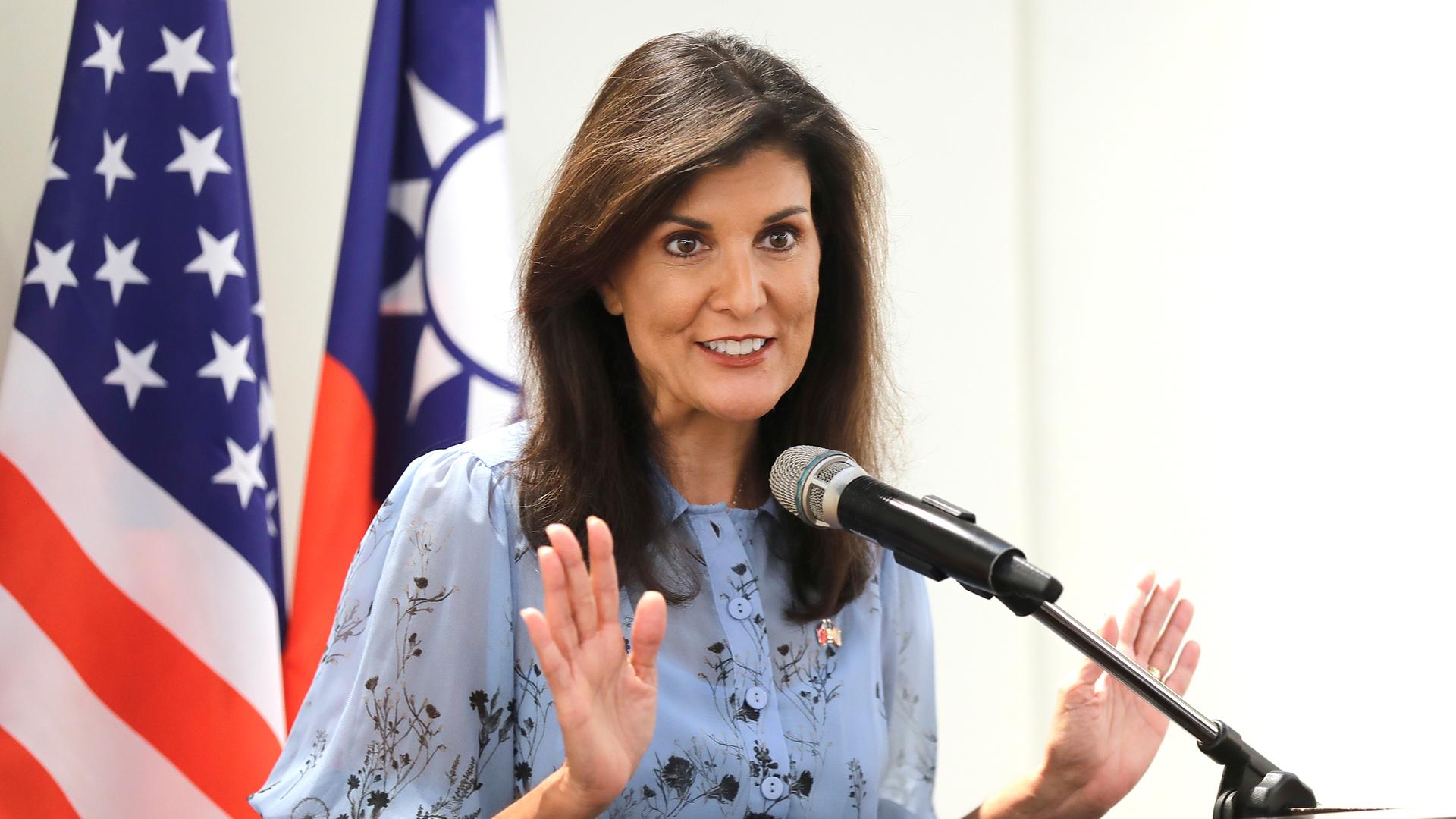 Nikki Haley, ehemalige Botschafterin der Vereinigten Staaten bei den Vereinten Nationen