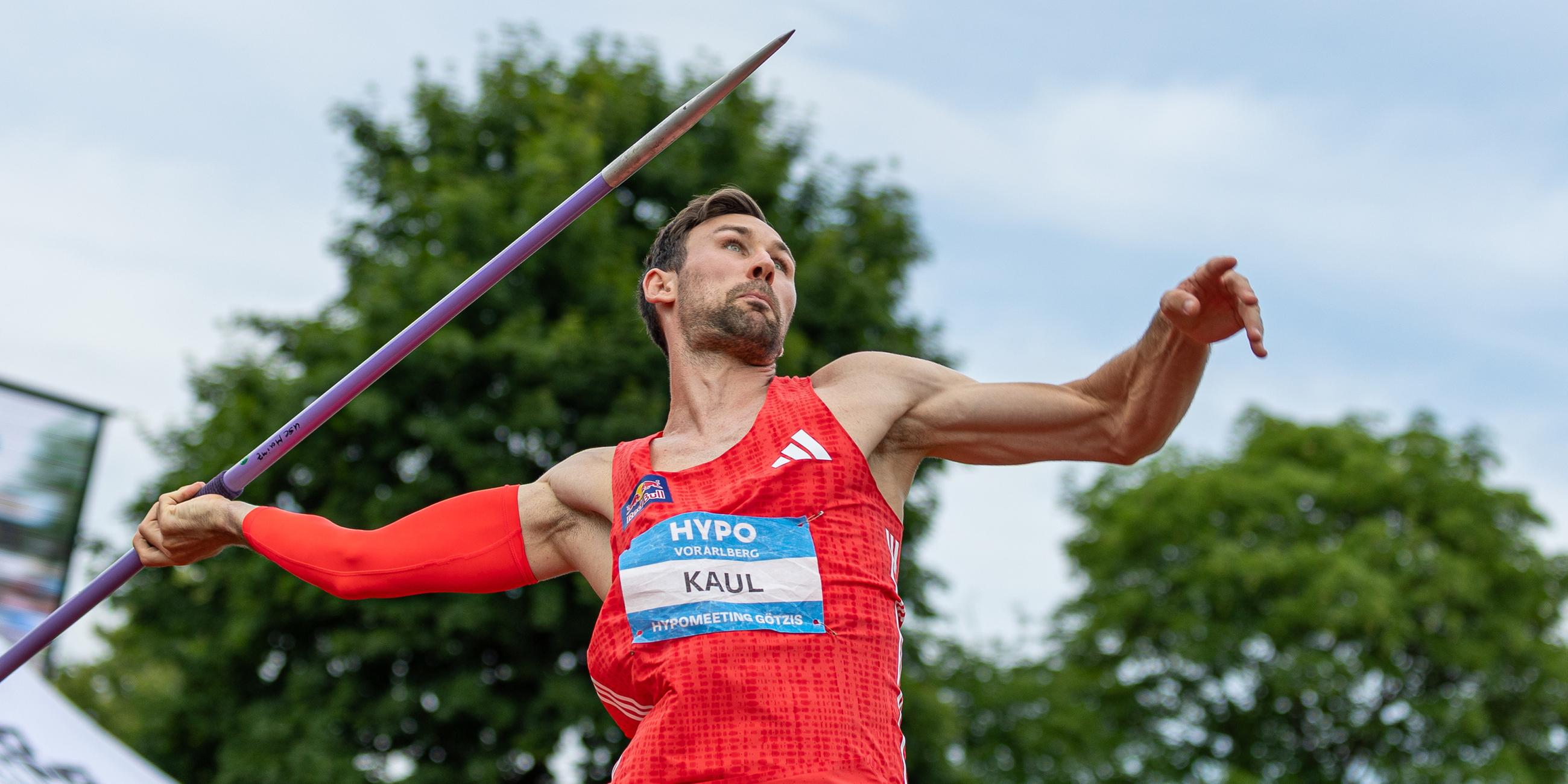Speerwerfer Niklas Kaul beim Leichtathletik-Meeting in Götzis