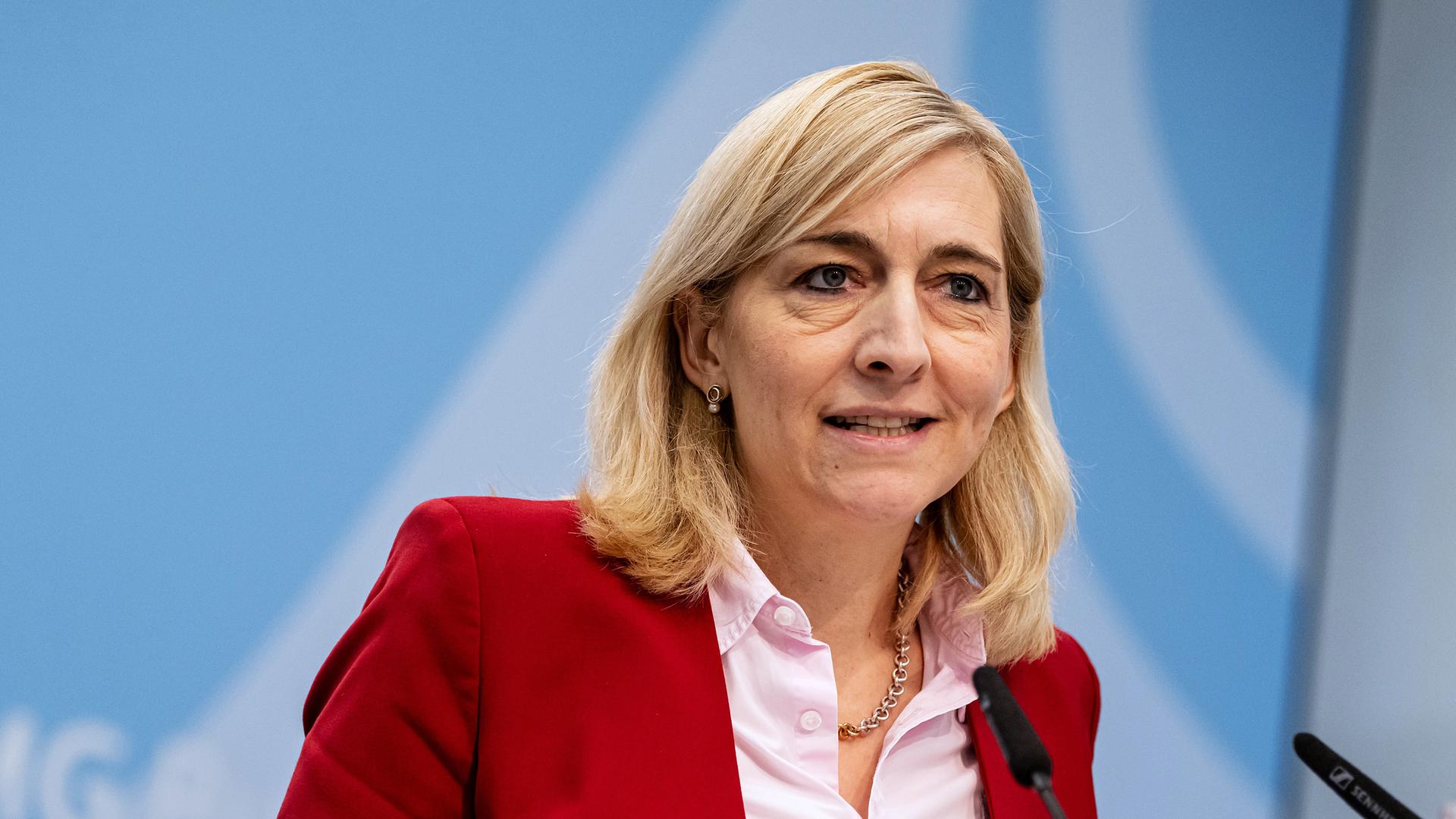 Nina Warken, Bundesgesundheitsministerin, aufg3nommen am 08.10.2025 in Berlin