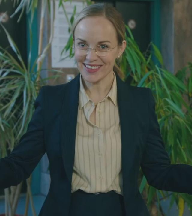Friederike Kempter in ihrer Rolle der Chefin "Ronja Keller"