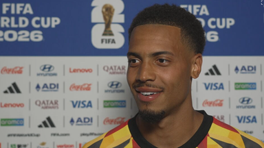 Der deutsche Nationalspieler Felix Nmecha im ZDF Interview nach dem Spiel gegen Curacao