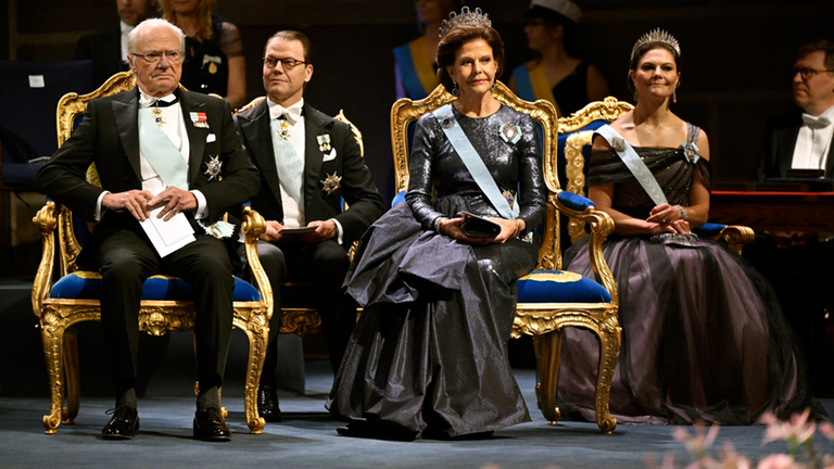 Die schwedischen Royals bei der Verleihung des Nobelpreis