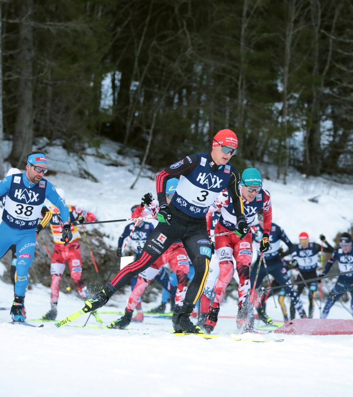 Der Nordische Kombinierer Julian Schmid beim Weltcup in Trondheim