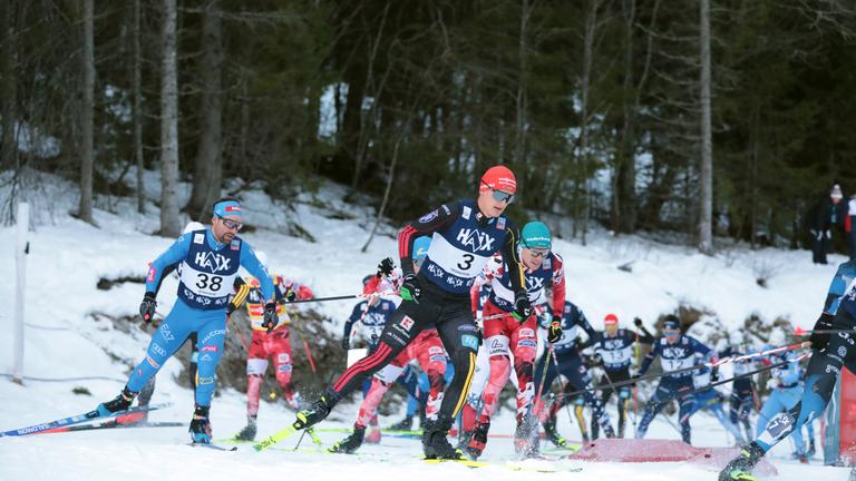 Der Nordische Kombinierer Julian Schmid beim Weltcup in Trondheim