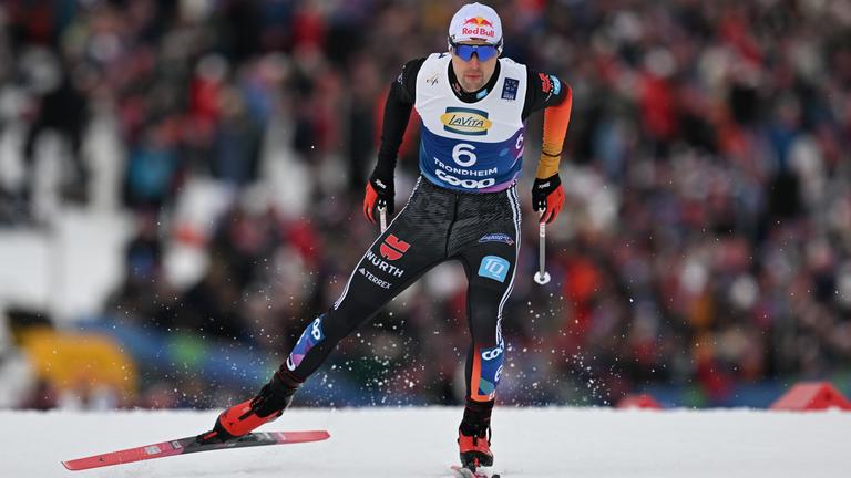 Vinzenz Geiger beim Langlauf.