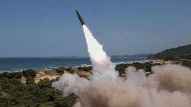 Ein Raketentest in Nordkorea.
