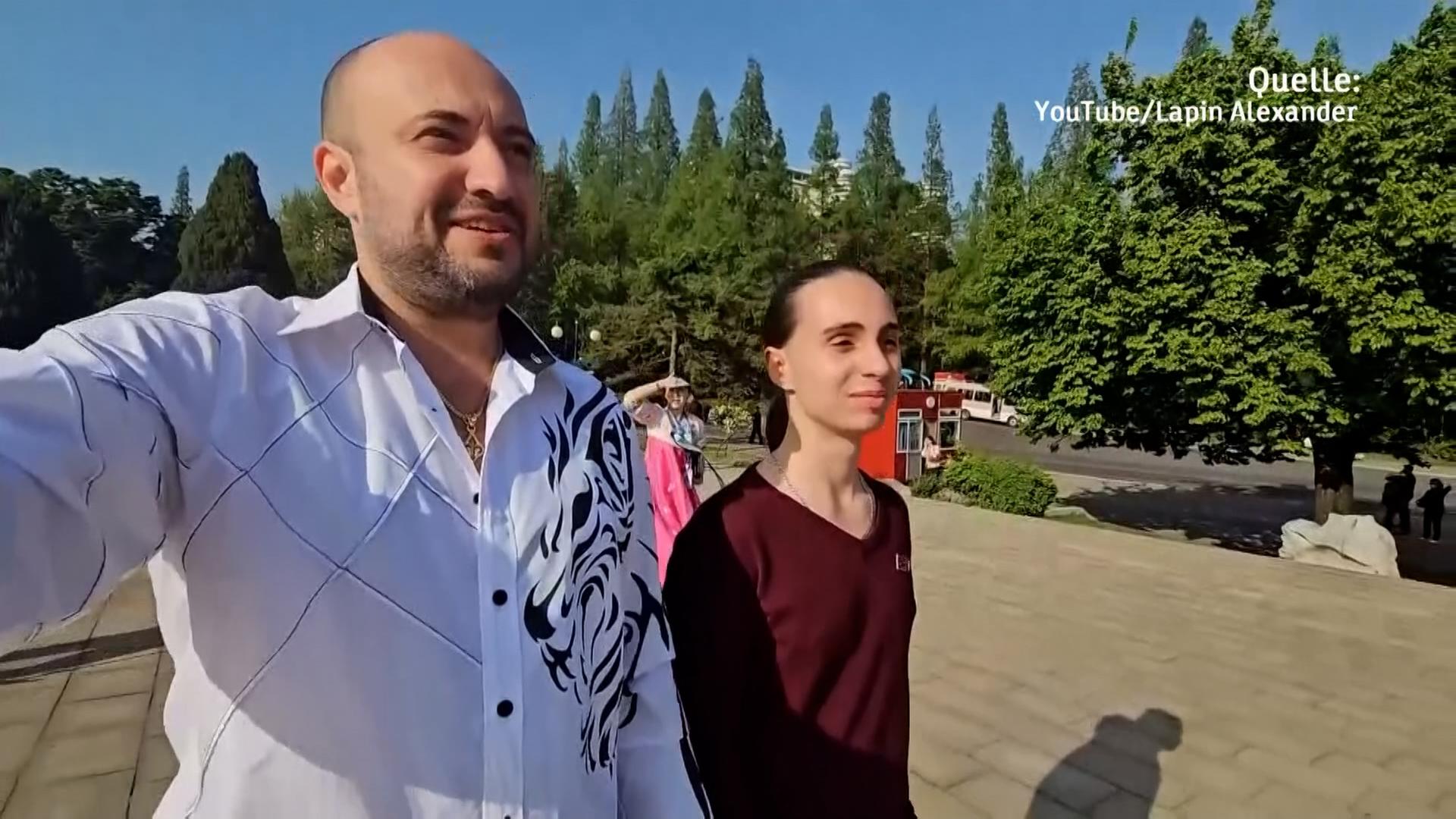 Russiche Urlauber in Nordkorea