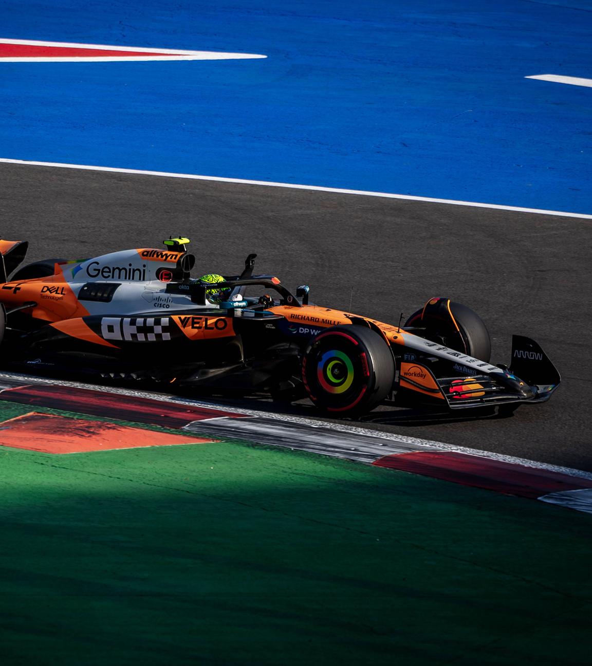 Lando Norris (McLaren) beim Qualifying des Formel-1-Grand-Prix von Mexiko.