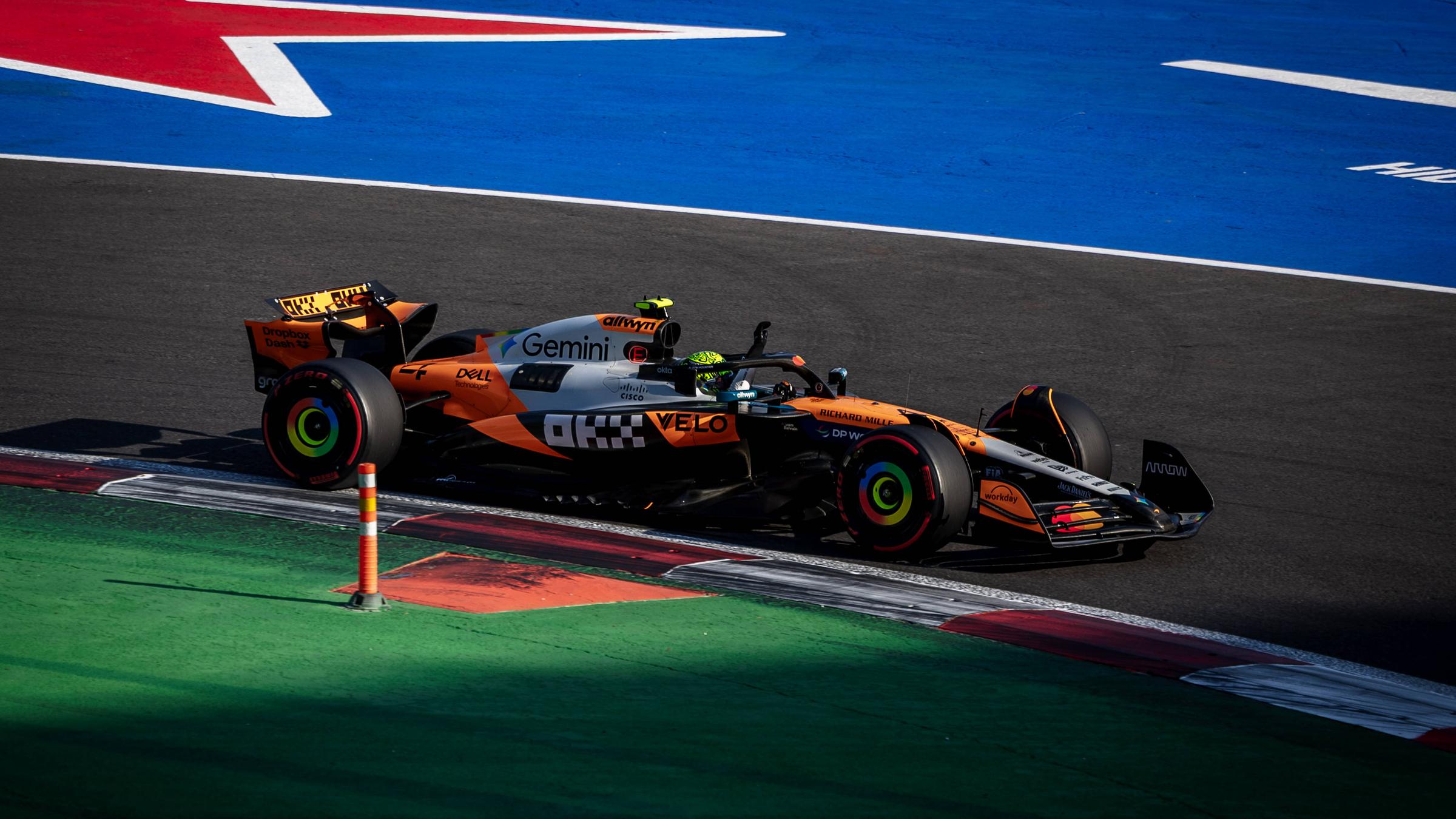 Lando Norris (McLaren) beim Qualifying des Formel-1-Grand-Prix von Mexiko.