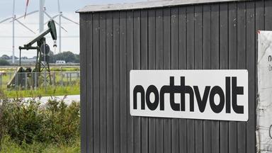 Logo der Firma Northvolt. (Archiv)