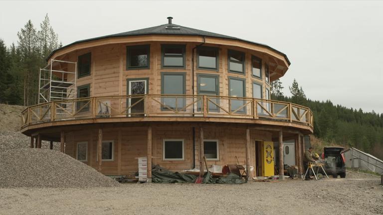 Norwegen: Runde Siedlung in Alvdal