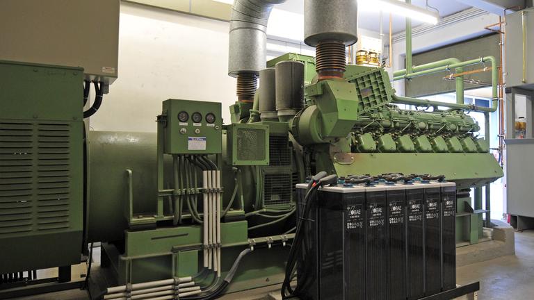 Notstromaggregat in Krankenhaus