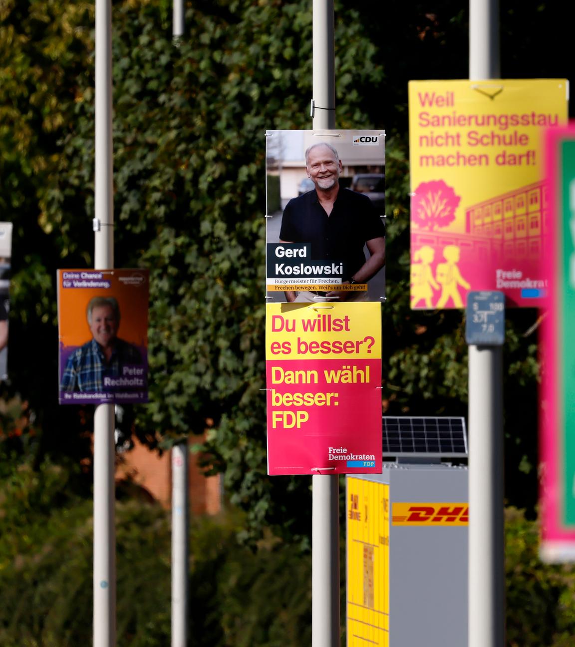 Wahlplakate für die Kommunalwahl