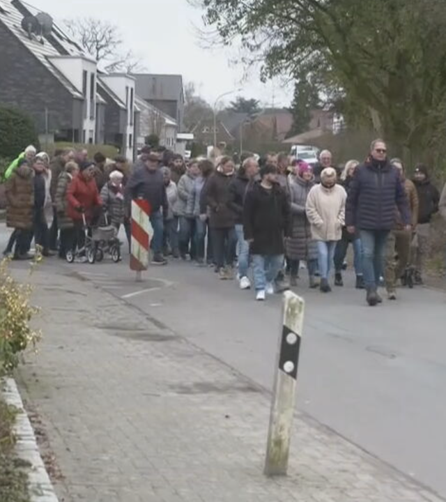 Anwohner protestieren gegen Straßenneubau
