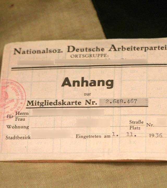 NSDAP-Mitgliedskarte
