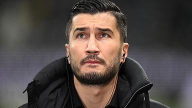 Dortmunds Trainer Nuri Sahin vor dem Spiel.