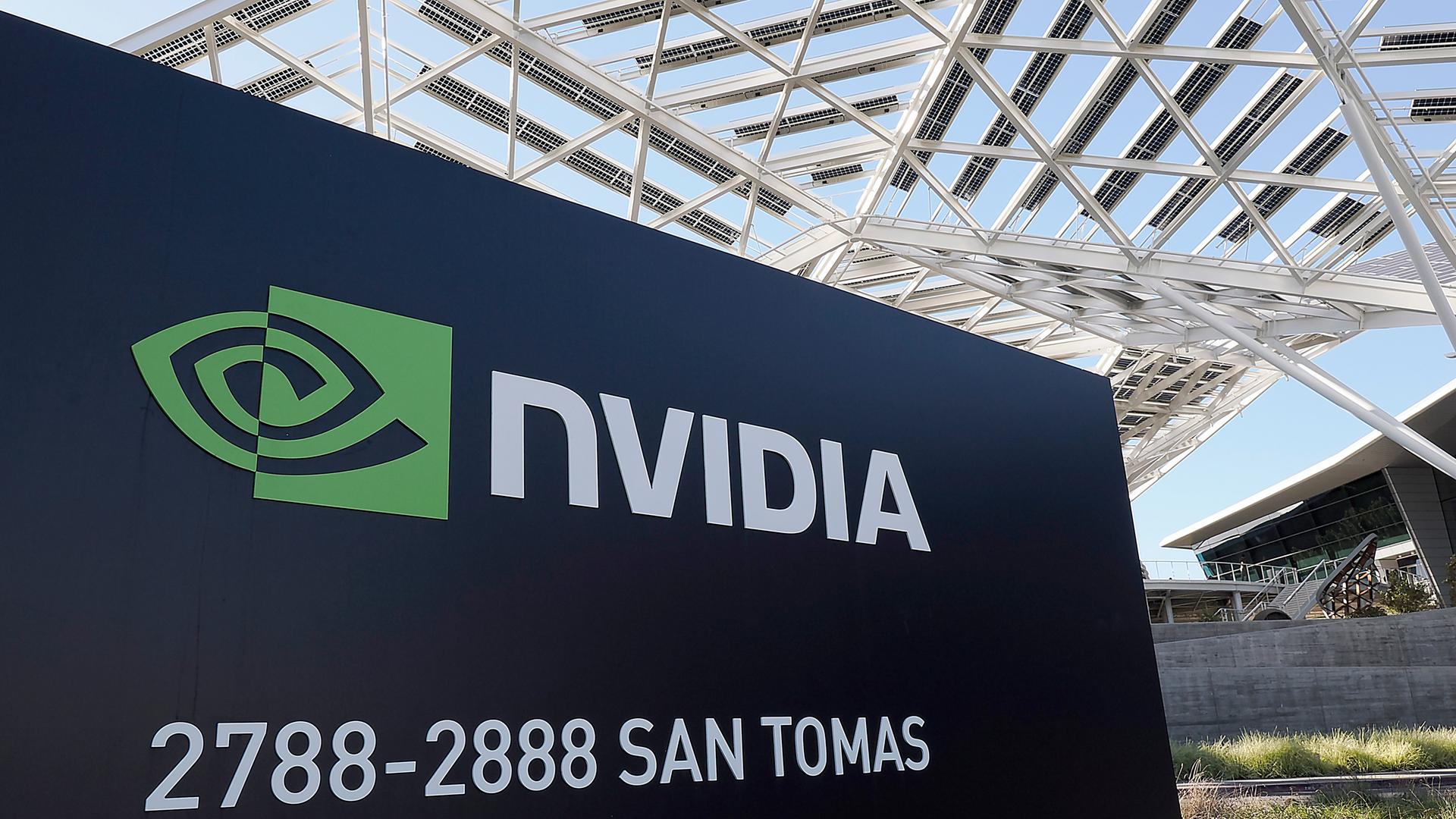 Logo von Nvidia in Santa Clara