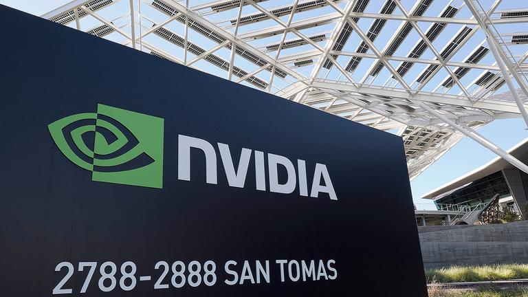 Logo von Nvidia in Santa Clara