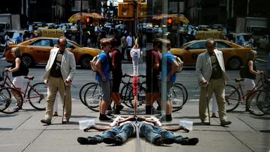 Obdachloser in New York