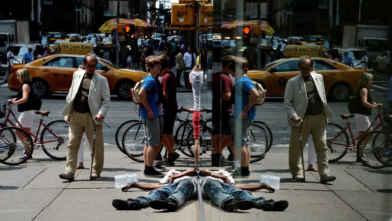 Obdachloser in New York