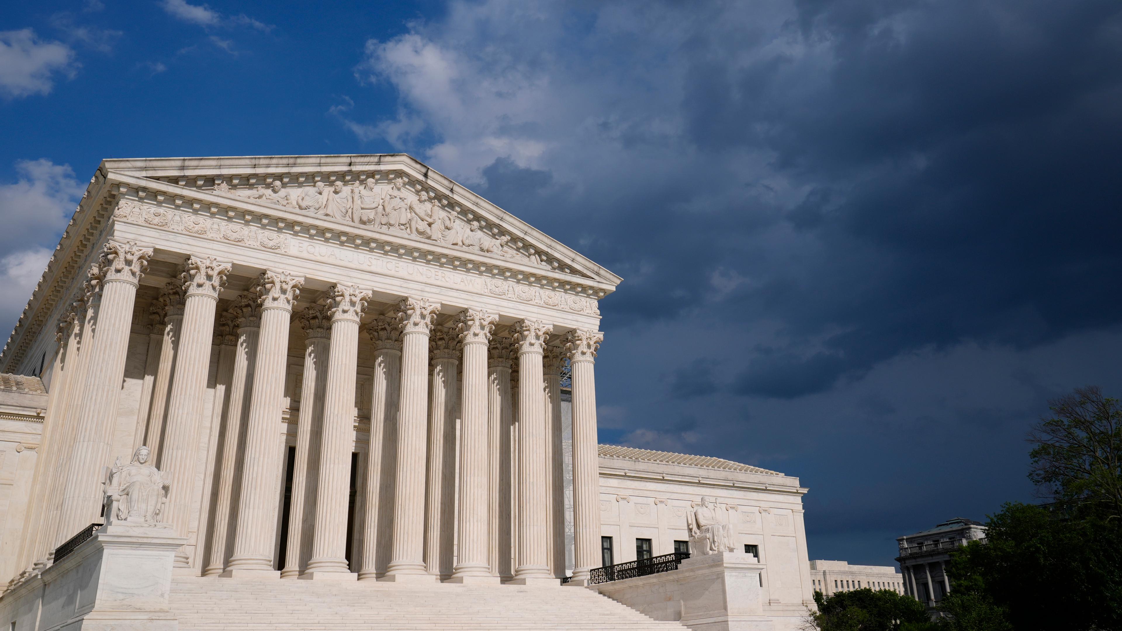 USA, Washington: Der Supreme Court, der Oberste Gerichtshof der USA in Washington. Archivbild