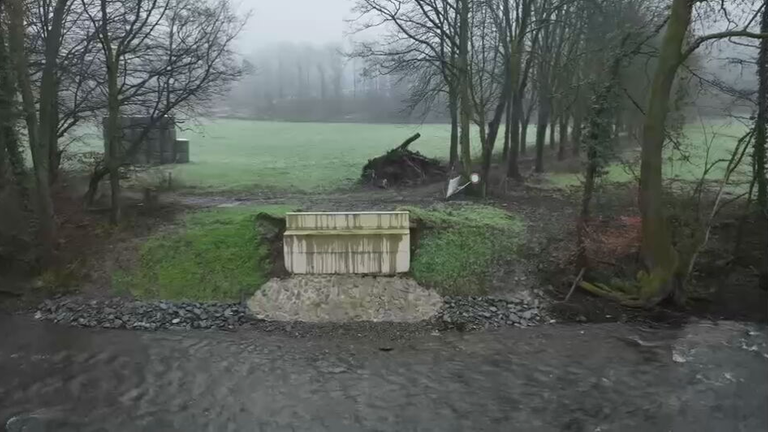 Fehlender Übergang Dhünn-Brücke