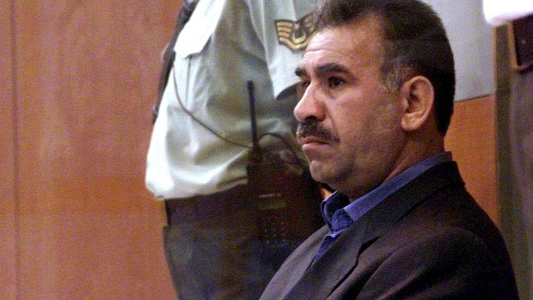 Öcalan am 31.05.1999 während seines Prozesses auf Imrali.