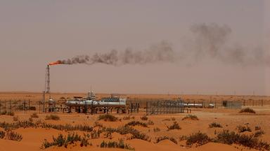 Ölfeld in Saudi-Arabien