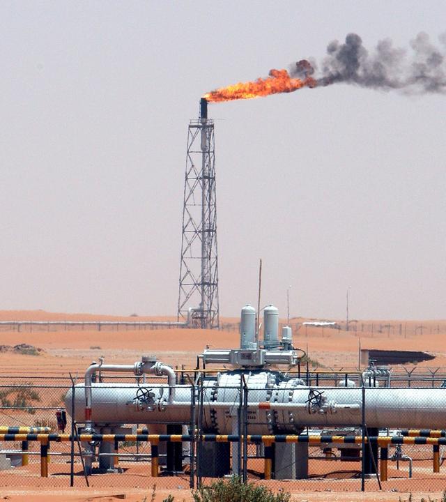 Ölfeld in Saudi-Arabien
