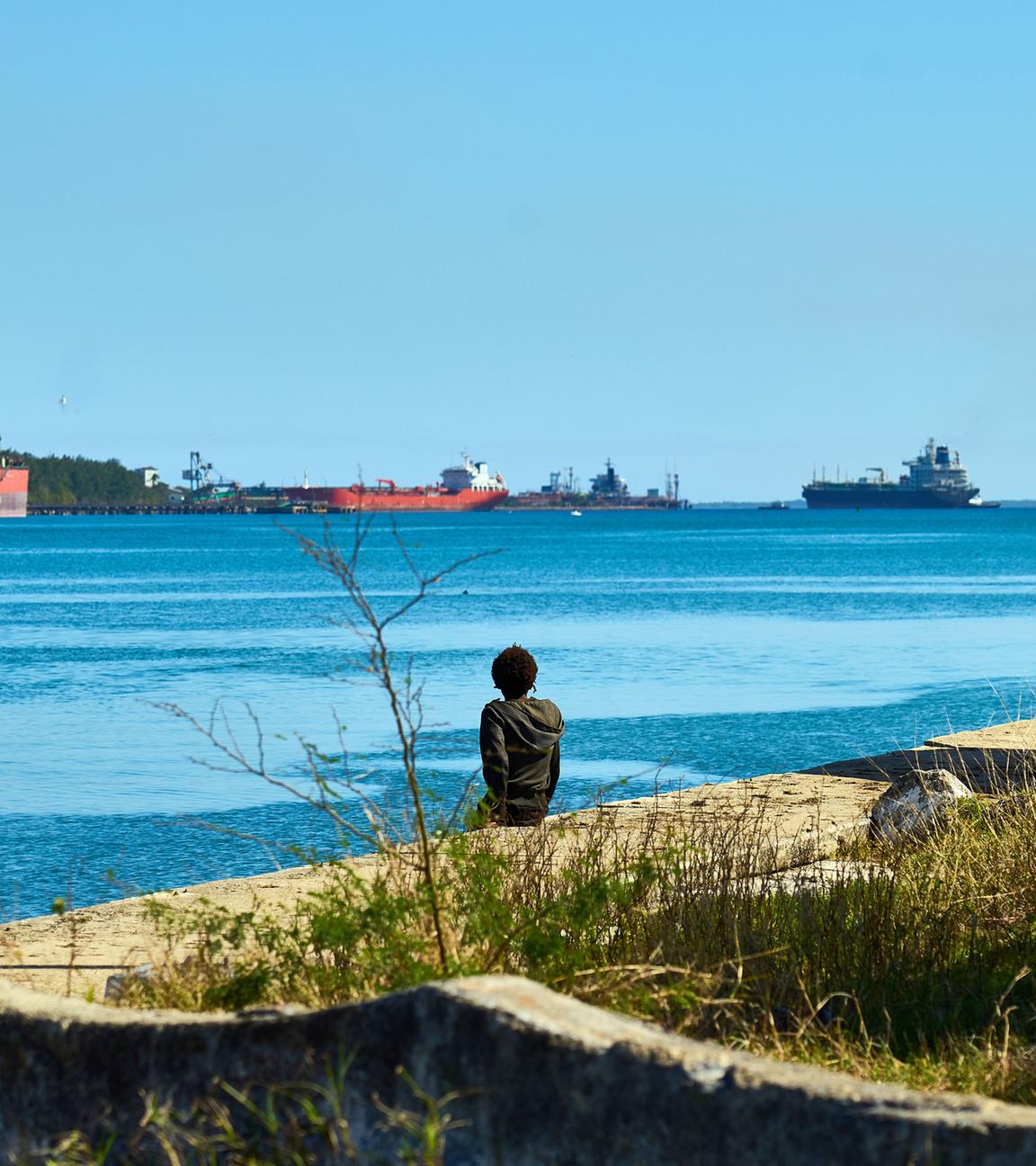 Ein Tankschiff ist am 16.02.2026 in der Bucht von Matanzas in Havanna, Kuba, zu sehen.