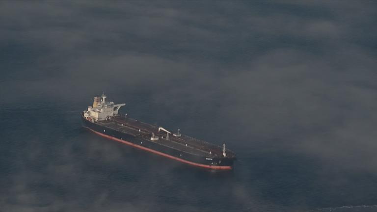 Öltanker vor Rügen