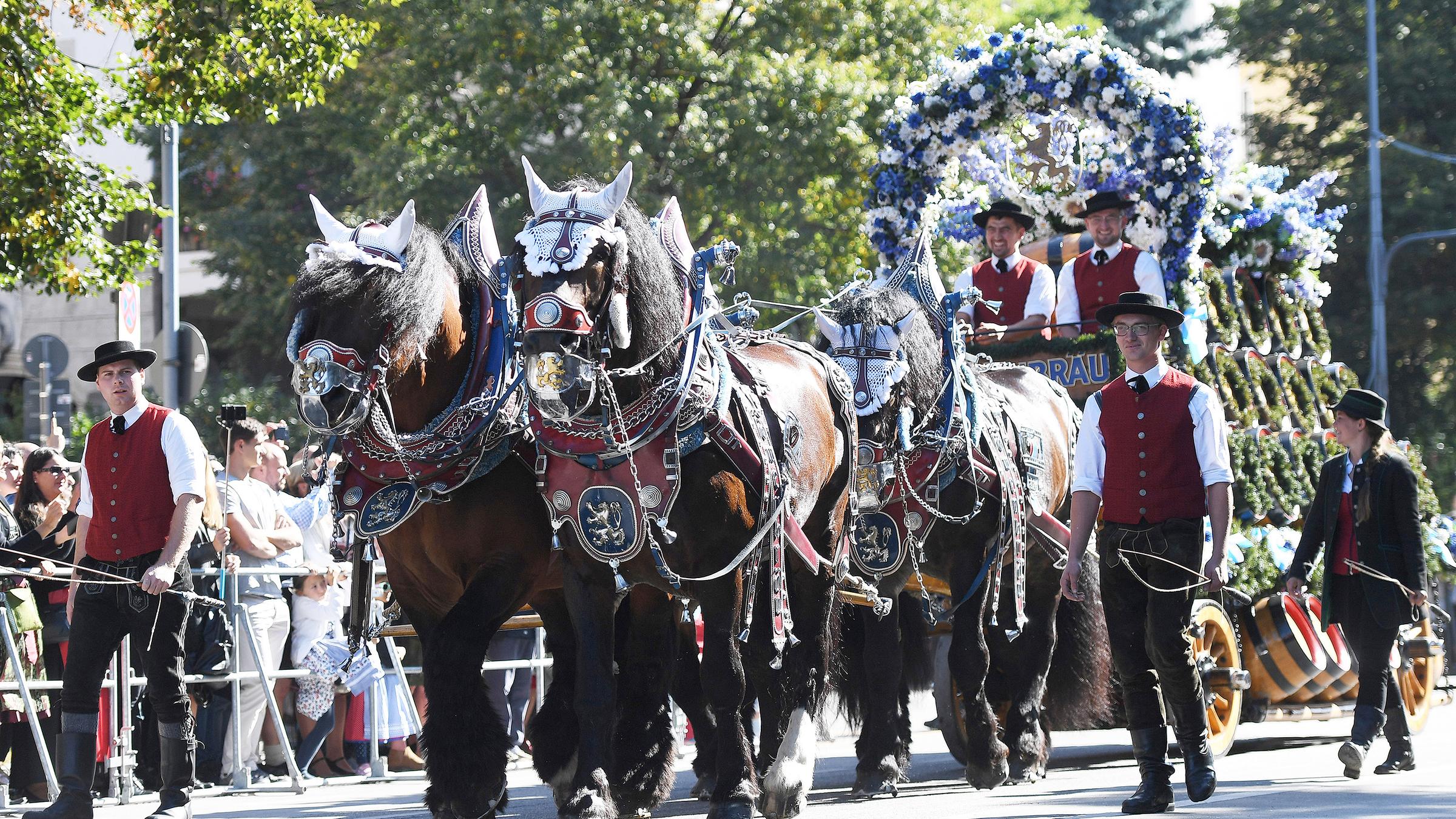 Einzug der Wiesnwirte zum Oktoberfest
