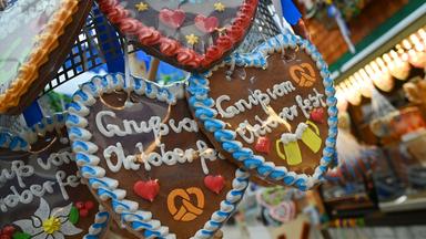 Symbolbild: Lebkuchenherz "Gruss vom Oktoberfest"
