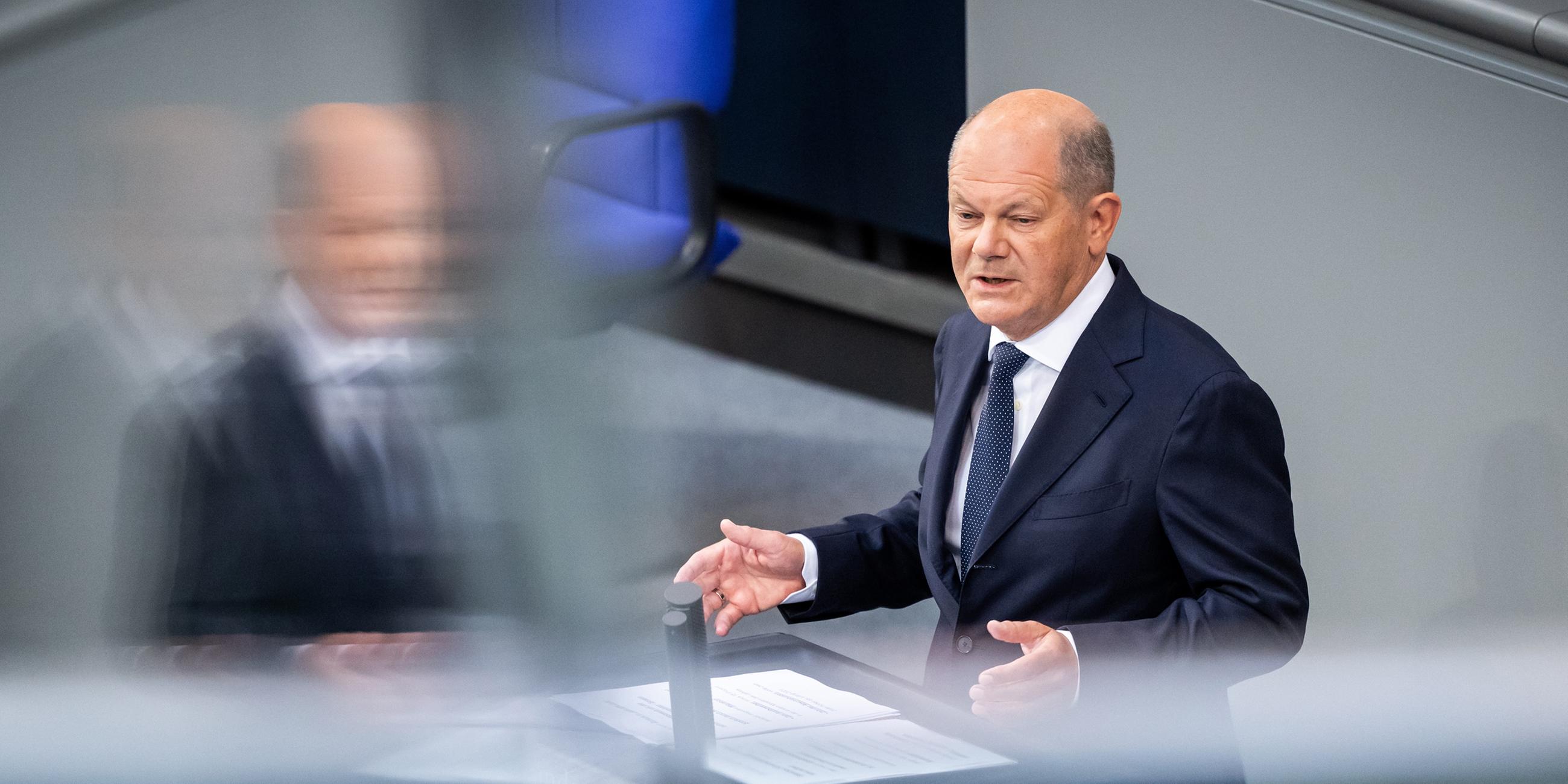 Olaf Scholz am 26.06.2024 im Bundestag