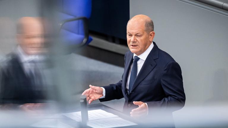 Olaf Scholz am 26.06.2024 im Bundestag