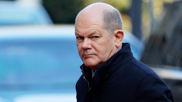 Olaf Scholz, aufgenommen am 03.02.2025 in Brüssel (Belgien)